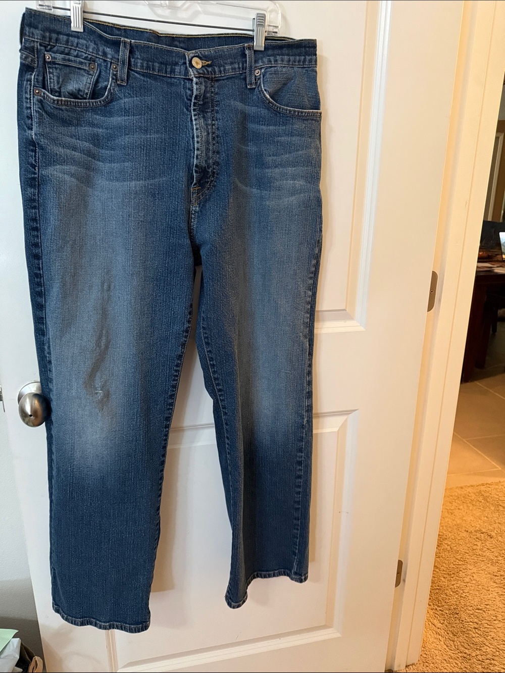 Lucky Brand Vintage Jeans by Gene Montesano Men's Medium Blue Relaxed Jeans 36 S
